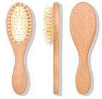 Blank Wooden Baby Hair Brush Set
