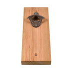Blank Wall-Mounted Bottle Opener - Cherry