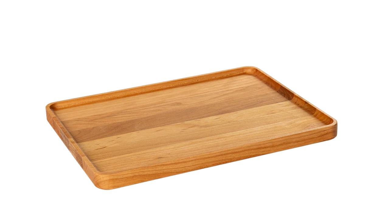 Blank Cherry Rectangular Tray with Edge