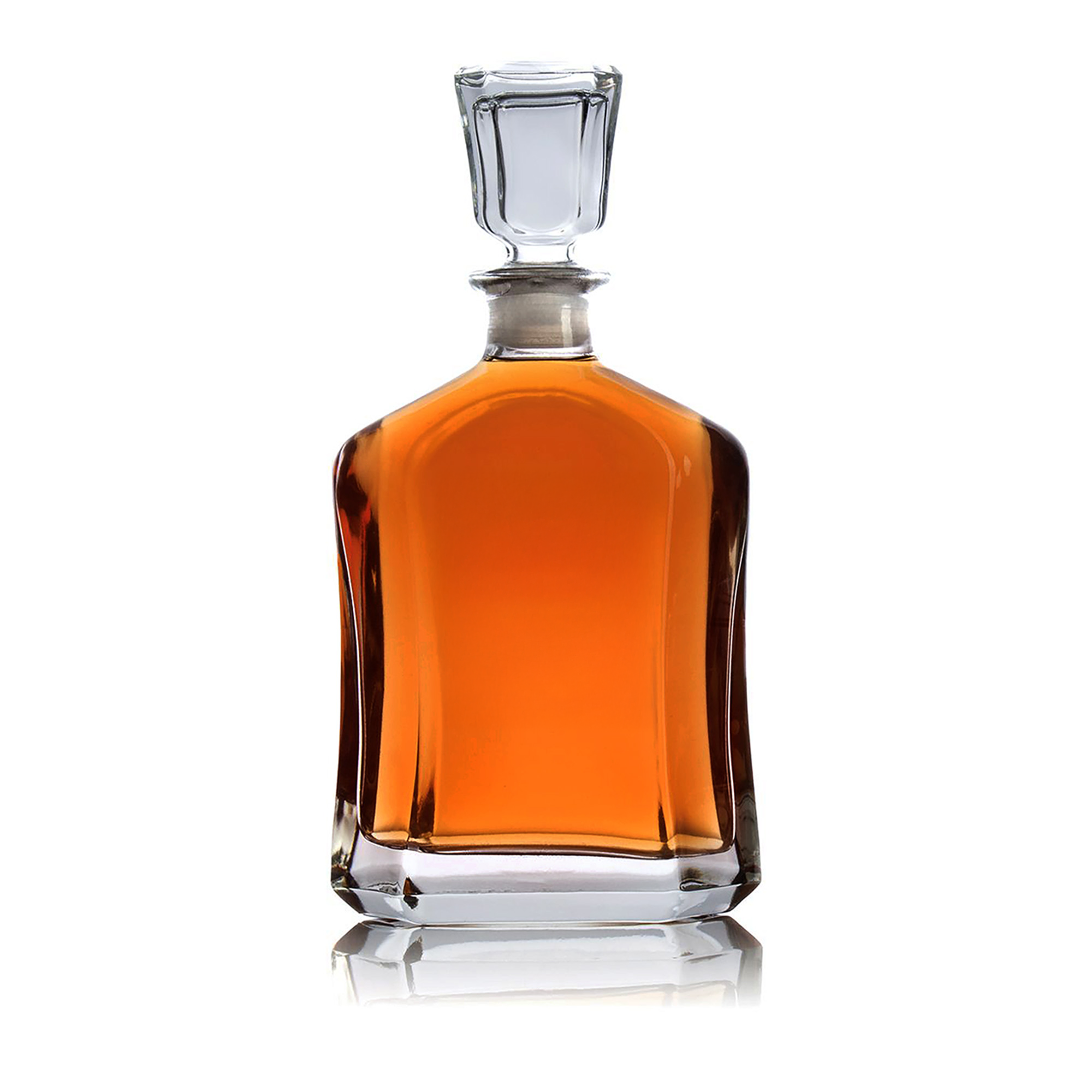 Blank Glass Decanter - Perfect for Whiskey, Scotch & Bourbon