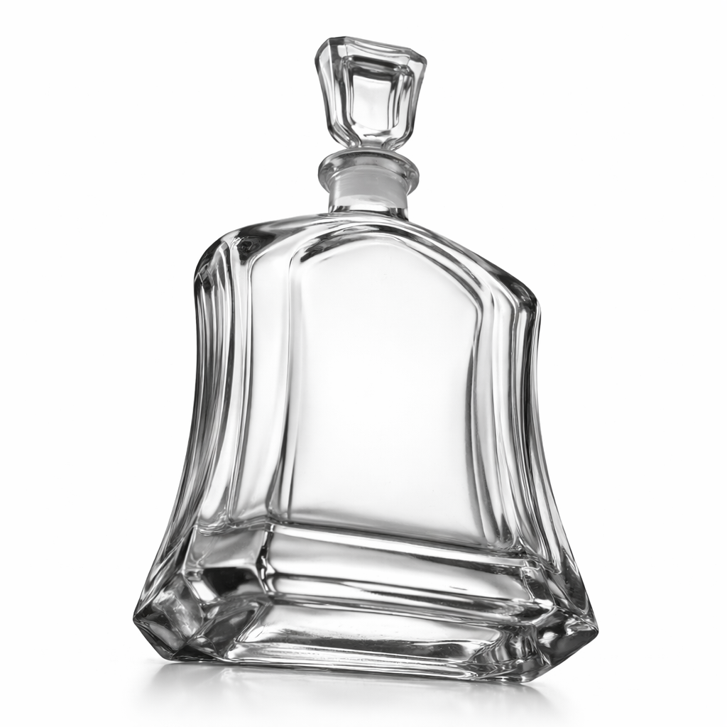 Blank Glass Decanter - Perfect for Whiskey, Scotch & Bourbon