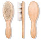 Blank Wooden Baby Hair Brush Set