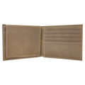 Blank Light Brown  Leatherette Bi-Fold Wallet