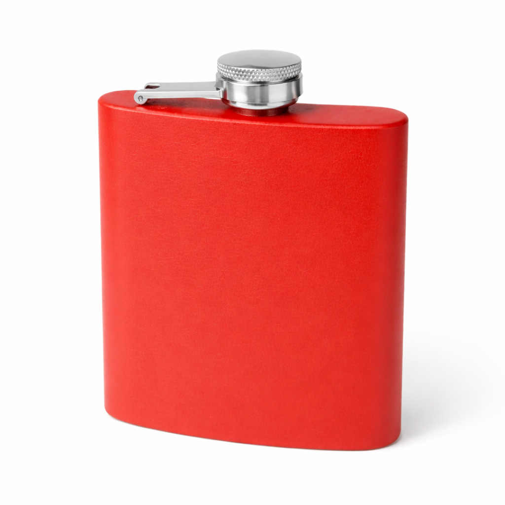 Blank Red Stainless Steel Flask