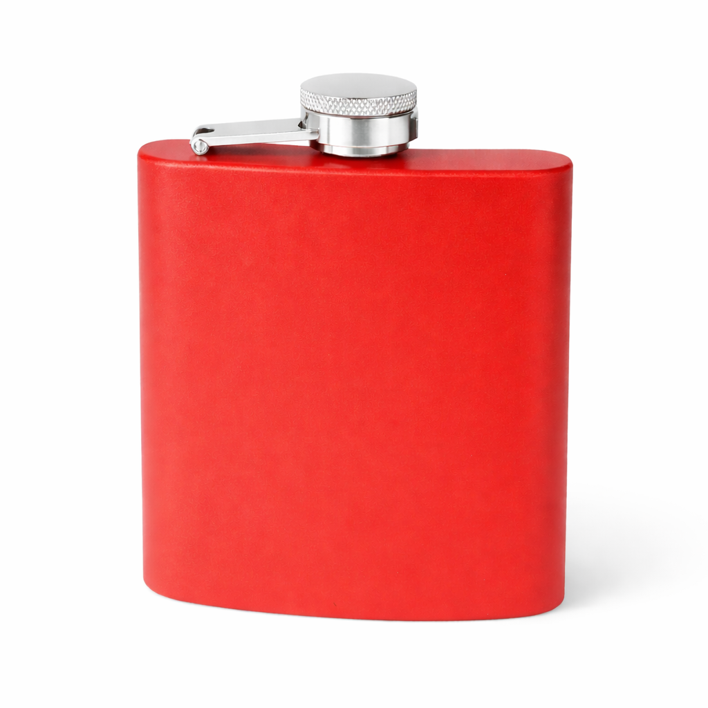 Blank Red Stainless Steel Flask