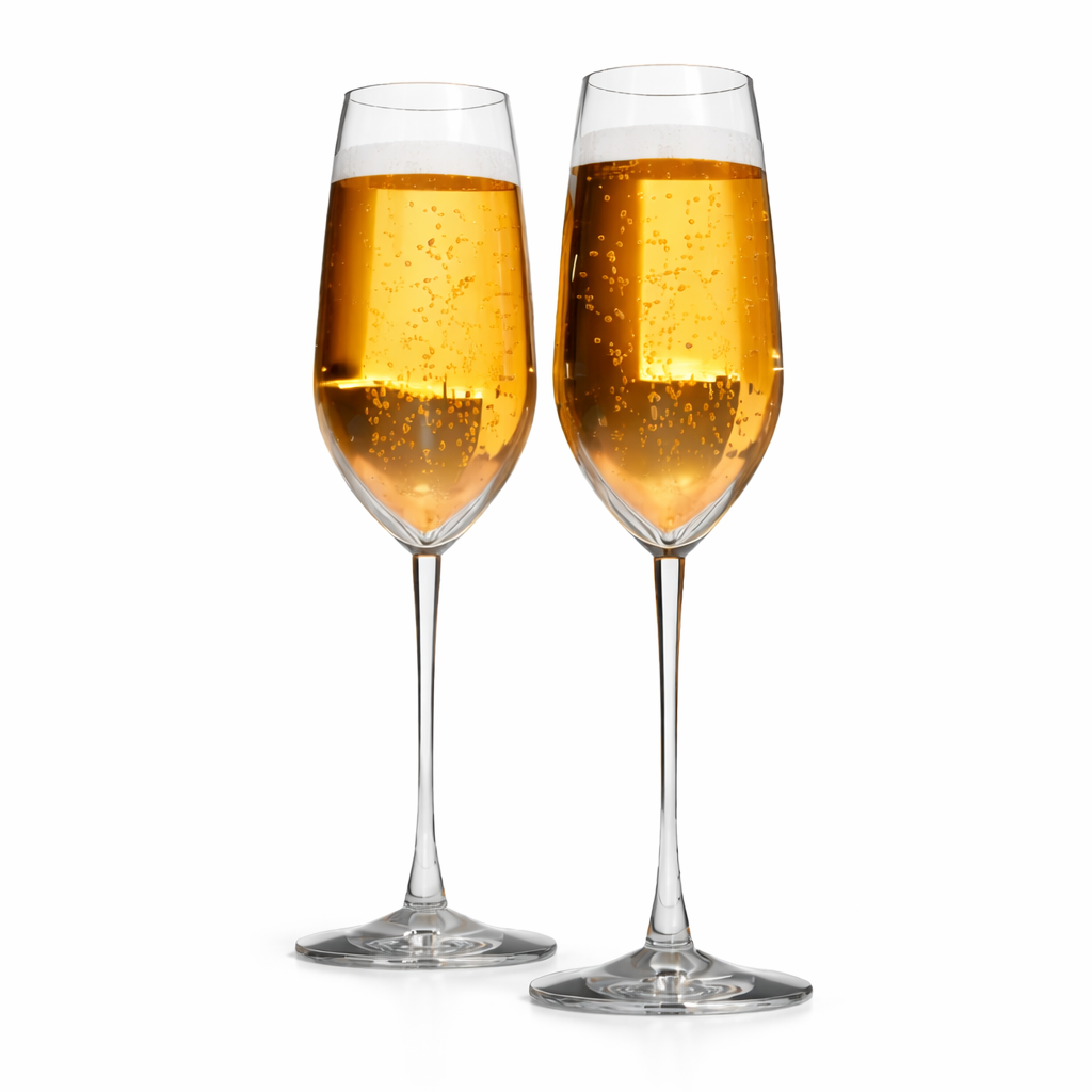 Blank Champagne Flutes – Bulk Laser Engraving Blank Glasses