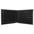 Blank Black Leatherette Bi-Fold Wallet