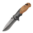 Blank Classic Wood Handle Pocket Knife - Bulk Laser Engraving