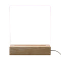 Blank LED Night Light with Wooden Base