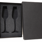 Blank Gift Box with Foam - Black & Gold
