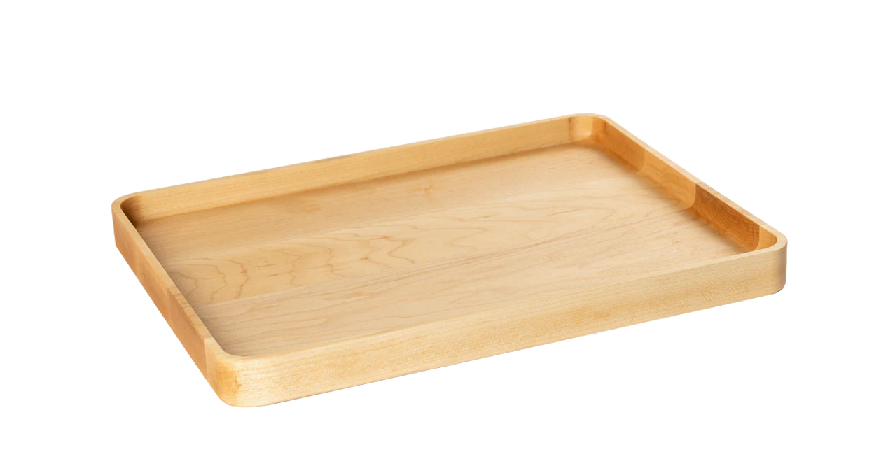 Blank Maple Rectangular Tray with Edge