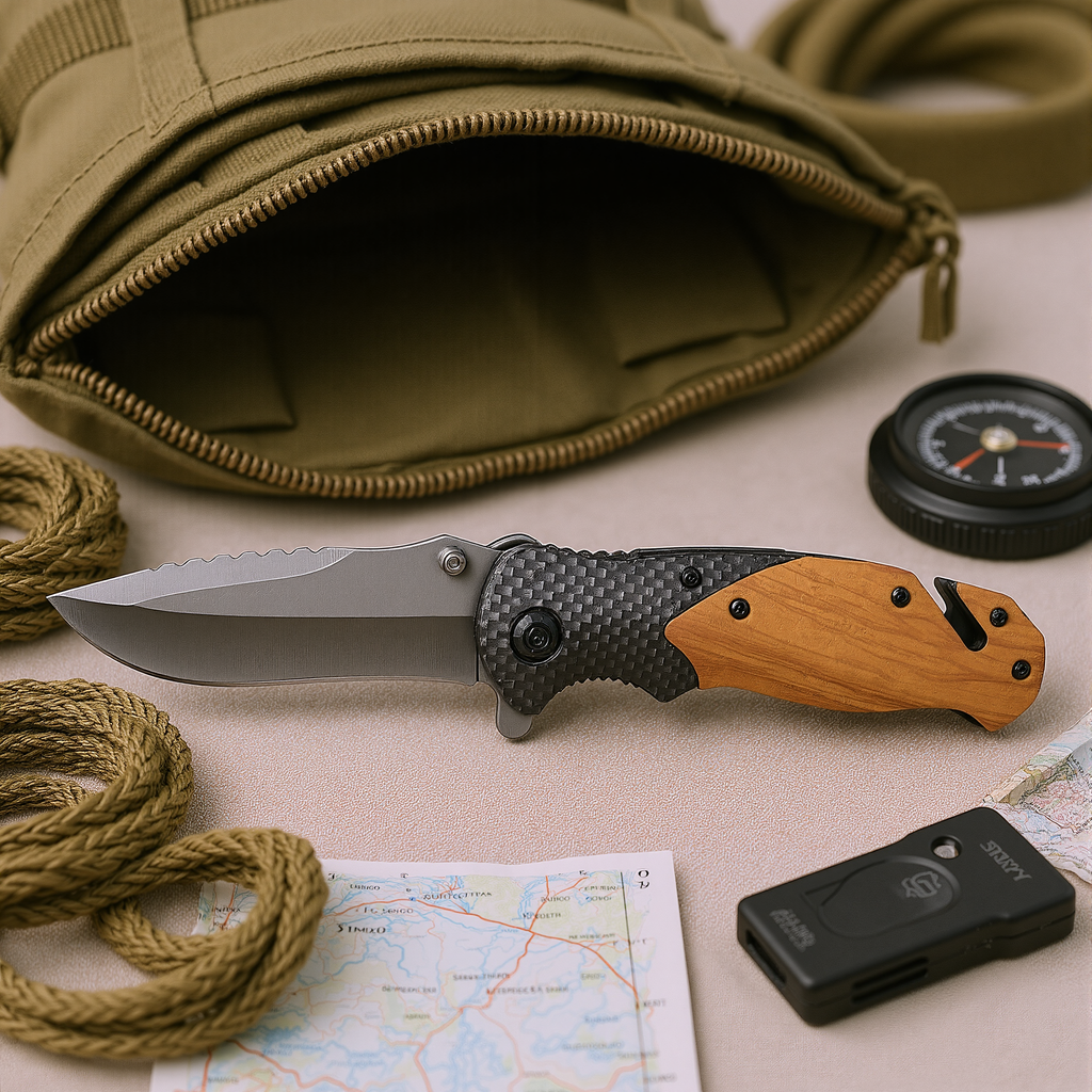 Classic Blank Wood Handle Pocket Knife