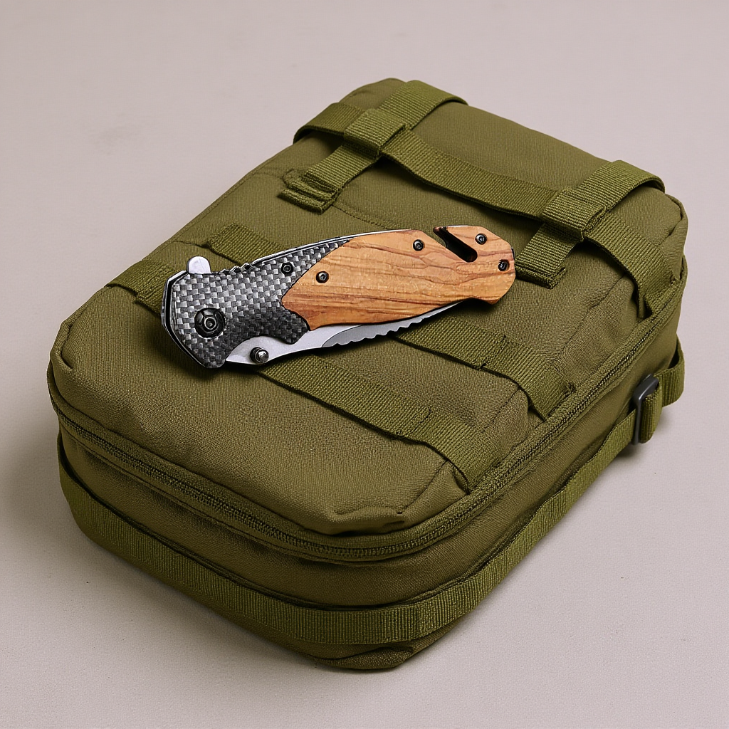 Classic Blank Wood Handle Pocket Knife