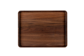 Blank Walnut Rectangular Tray with Edge