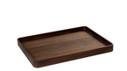 Blank Walnut Rectangular Tray with Edge