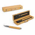 Blank BBQ Bamboo Box with Grill Tools