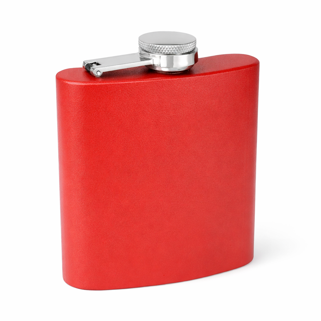 Blank Red Stainless Steel Flask