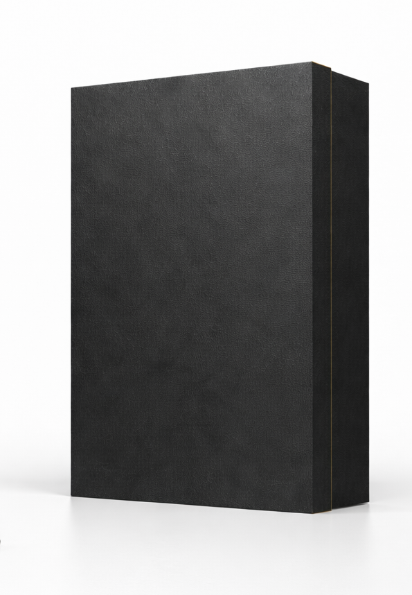 Blank Gift Box with Foam - Black & Gold